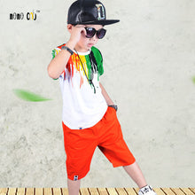 Load image into Gallery viewer, Sport Suits Teenage Summer Boys Clothing Sets Short Sleeve T Shirt &amp; Pants Casual 3 4 5 6 7 8 9 10 Years Child Boy Clothes--129--