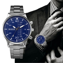 Load image into Gallery viewer, Watch Men Fashion Men Crystal Stainless Steel Analog Quartz Wrist Watch Bracelet Male Hour Clock Relogio Masculino Perfect Gift--183--