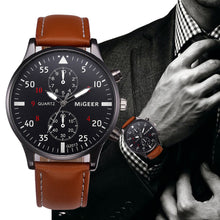 Load image into Gallery viewer, Retro Design Leather Band Watches Men Top Brand Relogio Masculino 2018 NEW Mens Sports Clock Analog Quartz Wrist Watches --193--
