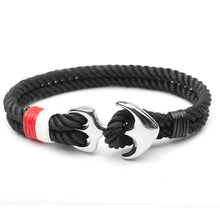 Load image into Gallery viewer, Stainless Steel Anchor Bracelet Rope Bracelets For Women Erkek Bileklik Pulseira Masculina Feminina Men Jewelry Mens jewellery--146--