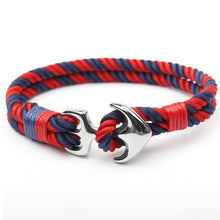 Load image into Gallery viewer, Stainless Steel Anchor Bracelet Rope Bracelets For Women Erkek Bileklik Pulseira Masculina Feminina Men Jewelry Mens jewellery--146--