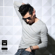 Load image into Gallery viewer, MRMT Lycra cotton 5XL  men's long sleeved T shirt pure color casual cotton mens long sleeve T-shirt outfit new tshirt for male--123--