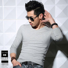 Load image into Gallery viewer, MRMT Lycra cotton 5XL  men's long sleeved T shirt pure color casual cotton mens long sleeve T-shirt outfit new tshirt for male--123--