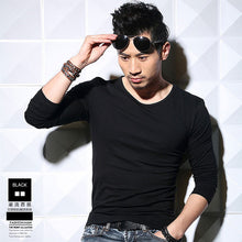 Load image into Gallery viewer, MRMT Lycra cotton 5XL  men's long sleeved T shirt pure color casual cotton mens long sleeve T-shirt outfit new tshirt for male--123--