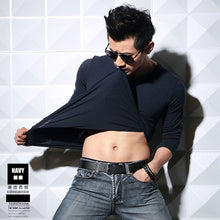 Load image into Gallery viewer, MRMT Lycra cotton 5XL  men's long sleeved T shirt pure color casual cotton mens long sleeve T-shirt outfit new tshirt for male--123--
