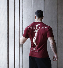 Load image into Gallery viewer, 2018 New Gyms Men BUKING Summer Bodybuilding and Fitness Mens Irregular hem Short Sleeve T-shirt Shirt--125--