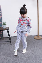 Load image into Gallery viewer, V-TREE Spring autumn girls clothing set floral kids suit set casual two-piece sport suit for girl tracksuit children clothing--133--