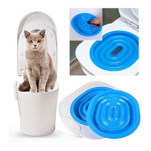 Load image into Gallery viewer, Hot Sale Plastic Cat Toilet Training Kit Litter Box Puppy Cat Litter Mat Cat Toilet Trainer Toilet Pet Cleaning Training Supply--58--