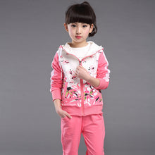 Load image into Gallery viewer, V-tree Spring Autumn teenage girls clothing set zipper sports clothes for girls children tracksuit kids sport suit 4-12T--132--