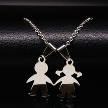 Load image into Gallery viewer, Family Boys Girls Stainless Steel Necklaces Mama Necklace &amp; Pendants For Women Men Kids Jewelry colares feminino masculino --170--