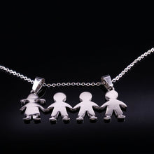 Load image into Gallery viewer, Family Boys Girls Stainless Steel Necklaces Mama Necklace &amp; Pendants For Women Men Kids Jewelry colares feminino masculino --170--