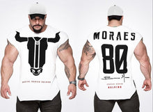 Load image into Gallery viewer, 2018 New Gyms Men BUKING Summer Bodybuilding and Fitness Mens Irregular hem Short Sleeve T-shirt Shirt--125--