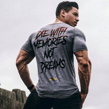 Load image into Gallery viewer, 2018 New Gyms Men BUKING Summer Bodybuilding and Fitness Mens Irregular hem Short Sleeve T-shirt Shirt--125--