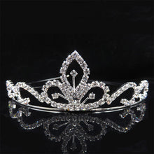 Load image into Gallery viewer, AINAMEISI Princess Crystal Tiaras and Crowns Headband Kid Girls Love Bridal Prom Crown Wedding Party Accessiories Hair Jewelry--177--