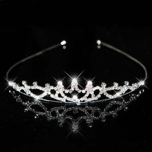 Load image into Gallery viewer, AINAMEISI Princess Crystal Tiaras and Crowns Headband Kid Girls Love Bridal Prom Crown Wedding Party Accessiories Hair Jewelry--177--