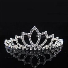 Load image into Gallery viewer, AINAMEISI Princess Crystal Tiaras and Crowns Headband Kid Girls Love Bridal Prom Crown Wedding Party Accessiories Hair Jewelry--177--