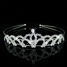 Load image into Gallery viewer, AINAMEISI Princess Crystal Tiaras and Crowns Headband Kid Girls Love Bridal Prom Crown Wedding Party Accessiories Hair Jewelry--177--