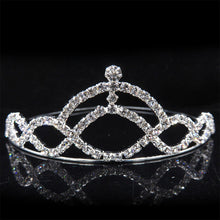 Load image into Gallery viewer, AINAMEISI Princess Crystal Tiaras and Crowns Headband Kid Girls Love Bridal Prom Crown Wedding Party Accessiories Hair Jewelry--177--