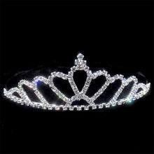 Load image into Gallery viewer, AINAMEISI Princess Crystal Tiaras and Crowns Headband Kid Girls Love Bridal Prom Crown Wedding Party Accessiories Hair Jewelry--177--