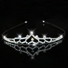 Load image into Gallery viewer, AINAMEISI Princess Crystal Tiaras and Crowns Headband Kid Girls Love Bridal Prom Crown Wedding Party Accessiories Hair Jewelry--177--