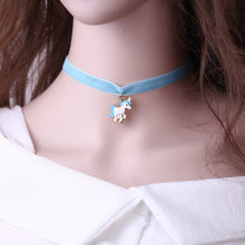 Load image into Gallery viewer, Necklace For Girls Children Kids Enamel Cartoon jewelry Women Animal Lace Choker Necklace Pendant Party--176--
