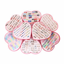 Load image into Gallery viewer, 14Design 36Pairs/set Mix Mini Handmade Flower Clay Earring Stud Sets Fruit Earring Set For Child With Heart Box Earrings Jewelry--169--