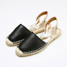 Load image into Gallery viewer, MCCKLE Gladiator Women Sandals Plus Size Summer Shoes Cross Strap Summer Flat Sandals Woman Lace up Female Espadrilles Sandal--84--