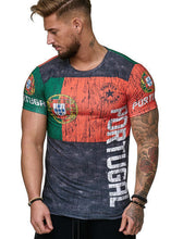 Load image into Gallery viewer, 2018 New Men's World Cup T shirts Soccers Fans Russia Team T shirts Male 3D printed Footballs t shirt --119--