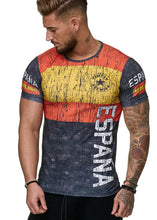 Load image into Gallery viewer, 2018 New Men's World Cup T shirts Soccers Fans Russia Team T shirts Male 3D printed Footballs t shirt --119--