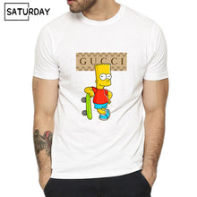 Load image into Gallery viewer, Cartoon Mouse  Design Print T-shirts for Man and Women Casual Men White Soft Tee Shirt Unisex Summer Streewear--116--