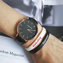Load image into Gallery viewer, Lokior Luxury Women Watches Rose Gold Stainless Steel Mesh Band Quartz Wrist Watch Fashion Ladies Clock Relogio Feminino--182--