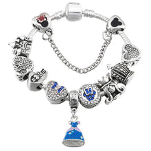 Load image into Gallery viewer, BAOPON A Variety of Design Charm Bracelet with Mickey Enamel Beads Women&amp;Child Glass Fine Bracelet Fit Women Jewelry--173--