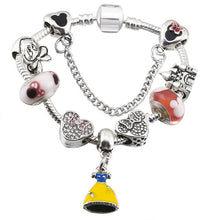 Load image into Gallery viewer, BAOPON A Variety of Design Charm Bracelet with Mickey Enamel Beads Women&amp;Child Glass Fine Bracelet Fit Women Jewelry--173--