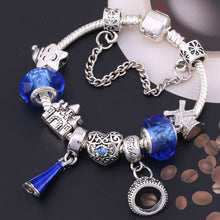 Load image into Gallery viewer, BAOPON A Variety of Design Charm Bracelet with Mickey Enamel Beads Women&amp;Child Glass Fine Bracelet Fit Women Jewelry--173--