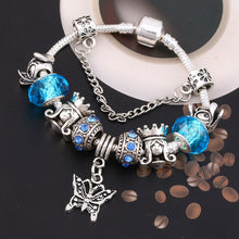 Load image into Gallery viewer, BAOPON A Variety of Design Charm Bracelet with Mickey Enamel Beads Women&amp;Child Glass Fine Bracelet Fit Women Jewelry--173--