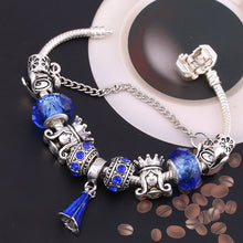 Load image into Gallery viewer, BAOPON A Variety of Design Charm Bracelet with Mickey Enamel Beads Women&amp;Child Glass Fine Bracelet Fit Women Jewelry--173--