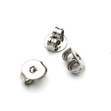 Load image into Gallery viewer, LOULEUR 50pcs/lot Stainless Steel Earring Back Plug Earring Settings Base Ear Studs Back Ear Stopper for Earring Jewelry Making-25-