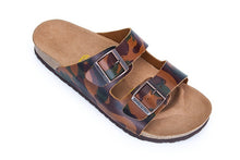 Load image into Gallery viewer, Xiaying Smile New Style Solid Color Genuine Leather Sandals Classics Double Buckle Beach Shoes Fashion Casual Soft Flat Slippers--85--