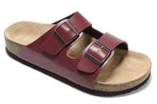 Load image into Gallery viewer, Xiaying Smile New Style Solid Color Genuine Leather Sandals Classics Double Buckle Beach Shoes Fashion Casual Soft Flat Slippers--85--