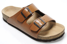 Load image into Gallery viewer, Xiaying Smile New Style Solid Color Genuine Leather Sandals Classics Double Buckle Beach Shoes Fashion Casual Soft Flat Slippers--85--