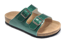 Load image into Gallery viewer, Xiaying Smile New Style Solid Color Genuine Leather Sandals Classics Double Buckle Beach Shoes Fashion Casual Soft Flat Slippers--85--