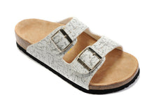 Load image into Gallery viewer, Xiaying Smile New Style Solid Color Genuine Leather Sandals Classics Double Buckle Beach Shoes Fashion Casual Soft Flat Slippers--85--